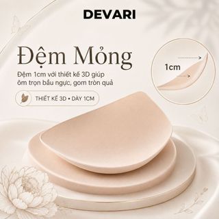 [Sản Phẩm Mới] Áo Ngực Nữ Chất Su Lạnh Mút Mỏng Không Gọng Thoáng Mát Gom Quả Chống Xệ DEVARI A2606