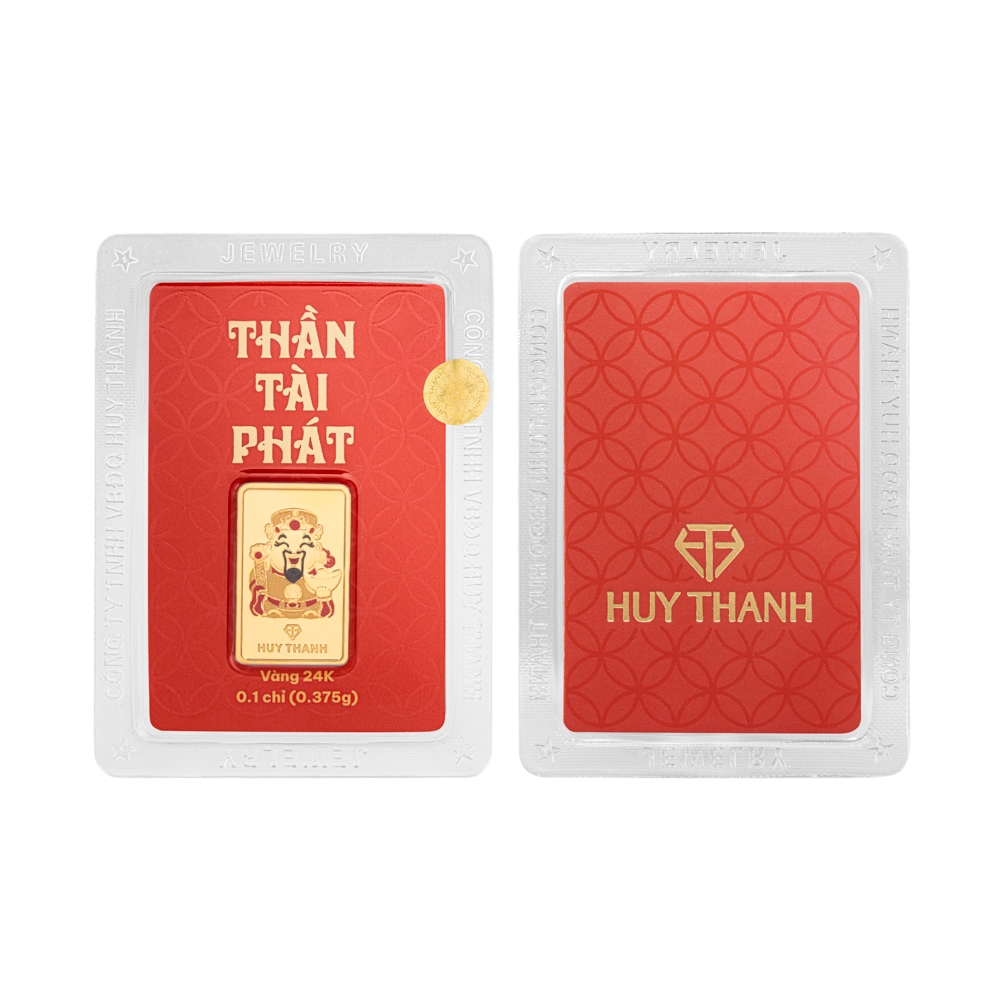 Quà Tặng Thần Tài Phát LNTHANTAIPHAT 0,1 Chỉ Vàng 24k Huy Thanh Jewelry