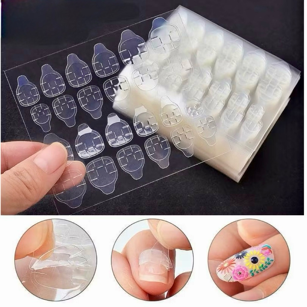 miếng dán móng ,set 10,20 tờ  keo silicon dán móng nailbox, tờ 24 miếng dán