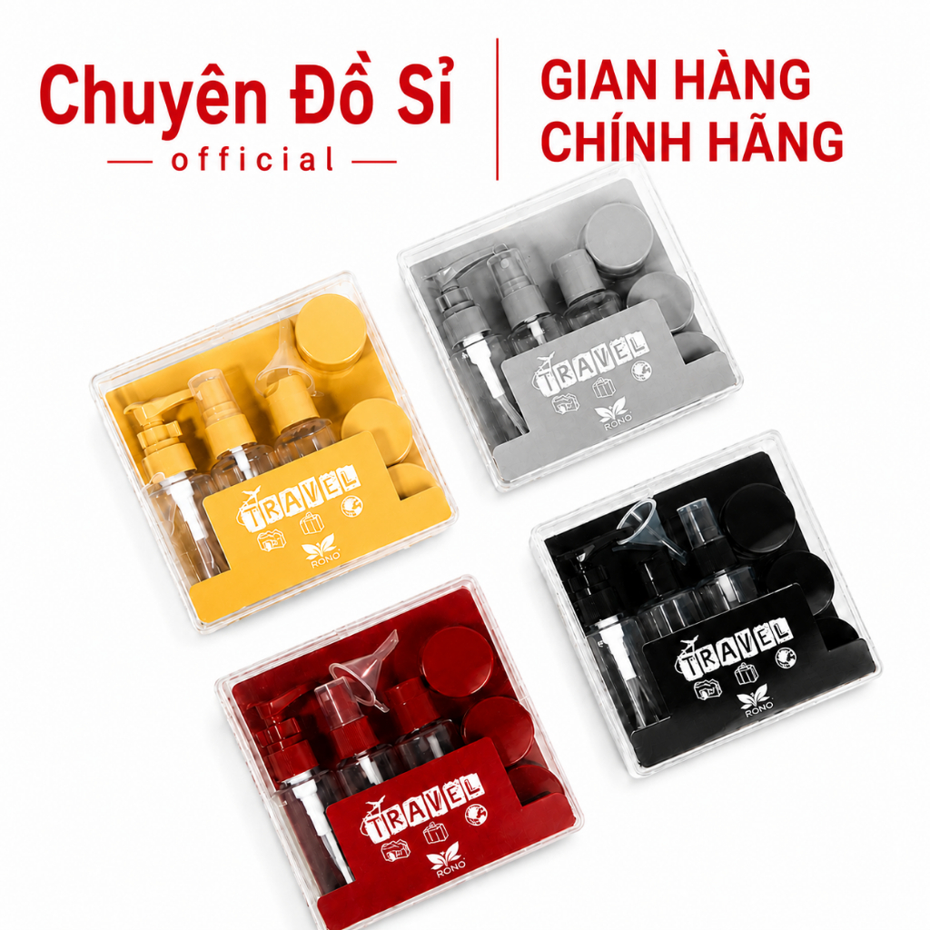 [Mua 5 tặng 1] Bộ Chiết Mỹ Phẩm Du Lịch 5 Món Mini Tiện Lợi dùng cho nước hoa, sữa tắm, kem.