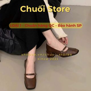 Giày lolita nữ da PU tổng hợp dệt vải đế cao su mềm mại êm ái dịu dàng nữ tính