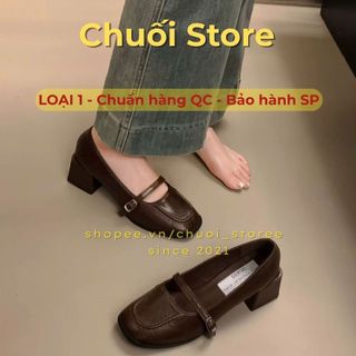 Giày lolita nữ da PU tổng hợp dệt vải đế cao su mềm mại êm ái dịu dàng nữ tính