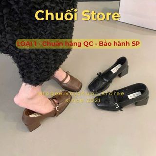 Giày lolita nữ da PU tổng hợp dệt vải đế cao su mềm mại êm ái dịu dàng nữ tính