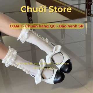 Giày bệt nữ da PU tổng hợp dệt vải đế cao su phong cách tiểu thư êm ái mang êm chân thoải mái