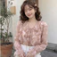 Áo sơ mi hoa tơ bèo buộc dây style Hàn Quốc A2578 Kymie