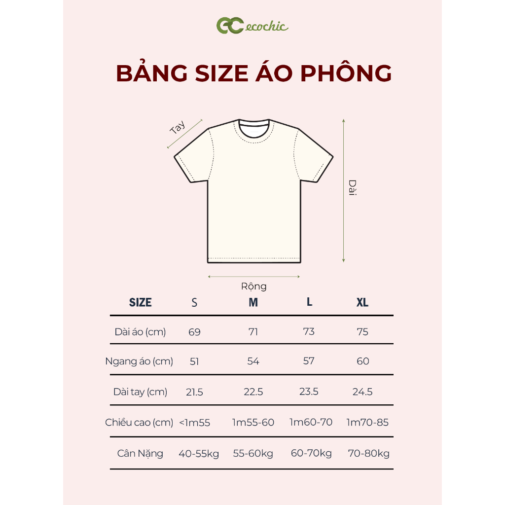 Áo Thun Oversize ECOCHIC B255 Hình Gấu Nâu Dễ Thương Form Rộng Chất Liệu Cotton Cao Cấp Mềm Mịn