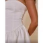 Đầm mini denim quây eo thấp buộc dây phía sau kiểu bandeau (Order 8 ngày)