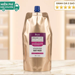 Kem Ủ Tóc Ruzo Arganicare Natural Haircare Collagen Ultra Phục Hồi Tóc Hư Tổn Khô Xơ 500ml