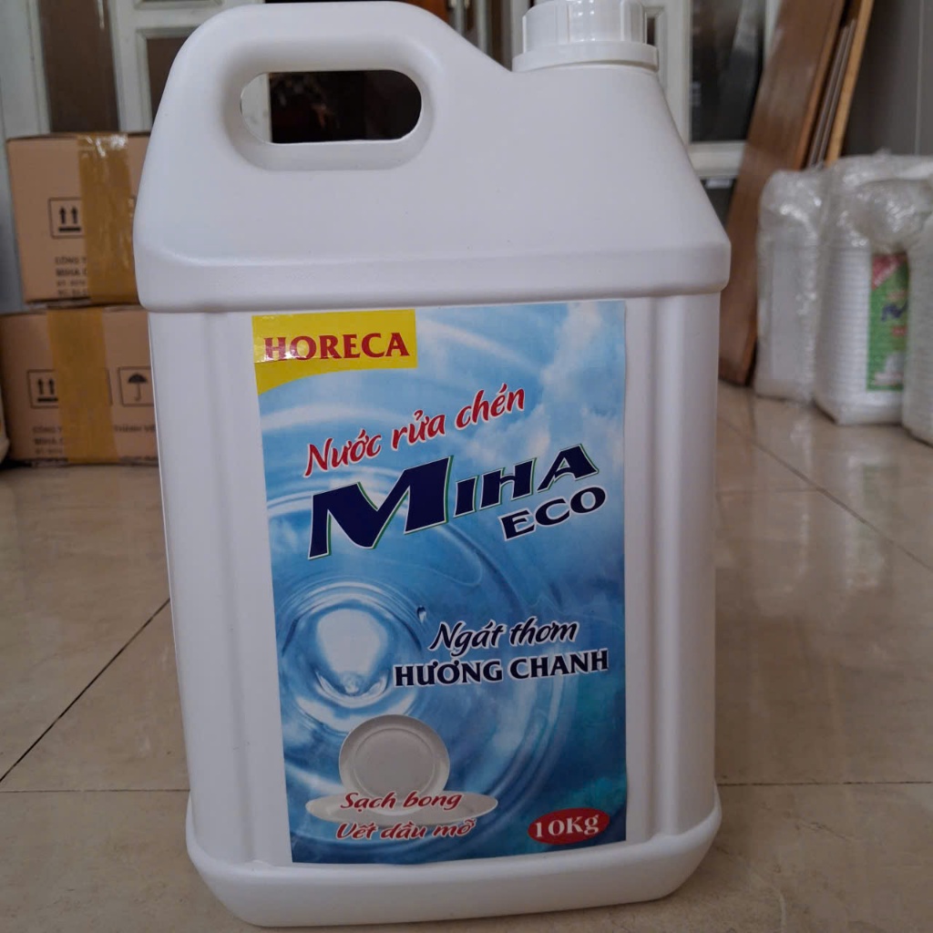 Nước Rửa Chén Miha Eco 9,5kg – Đánh Bay Dầu Mỡ, Sạch Bóng, Tiết Kiệm Gia Đình