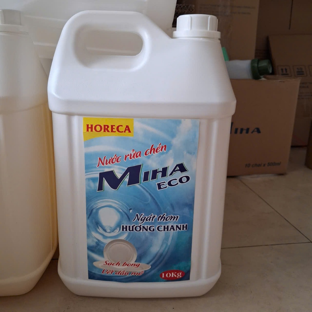 Nước Rửa Chén Miha Eco 9,5kg – Đánh Bay Dầu Mỡ, Sạch Bóng, Tiết Kiệm Gia Đình