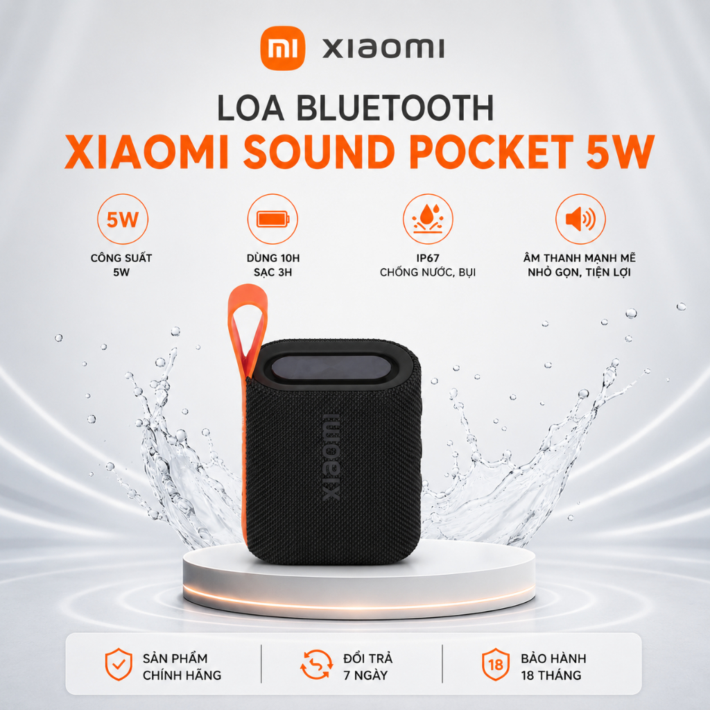 Loa Bluetooth Xiaomi Sound Pocket - Hàng Mới Chính Hãng.