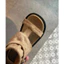 Giày sandal trẻ em mùa hè 2026 mới, kiểu Hàn Quốc, sandal cao cổ thời trang kiểu La Mã với khóa dành cho bé gái.