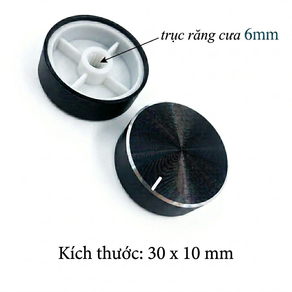 Núm Nhôm Phay Xước 30x10mm - Giải pháp điều khiển hoàn hảo cho thiết bị DIY