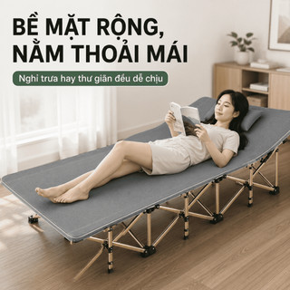 Giường gấp hàng nhập khẩu Thoải Mái Êm Ái Tháo Lắp Tiện Lợi Khổ Lớn Dùng Ở Văn Phòng Nhà Ở Bệnh Viên Giường ngủ vă