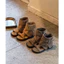 Giày sandal trẻ em mùa hè 2026 mới, kiểu Hàn Quốc, sandal cao cổ thời trang kiểu La Mã với khóa dành cho bé gái.