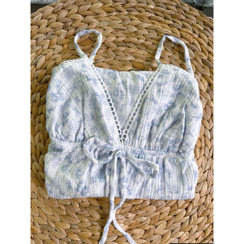 [Nắng.room]đồ mặc nhà váy 2 dây viền ren vải muslin cotton cao cấp Hàn Quốc vải 2 lớp thấm hút mồ hôi tốt