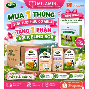 Sữa tươi hữu cơ nguyên kem/ Đạm A2 ARLA Organic Đan Mạch cho bé 12m+