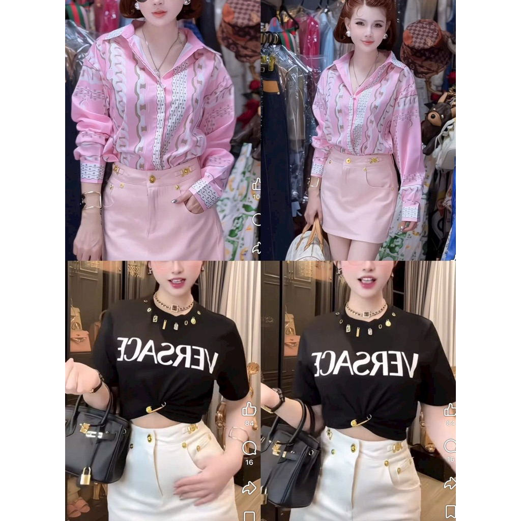 Váy jean tag Versace nhiều màu