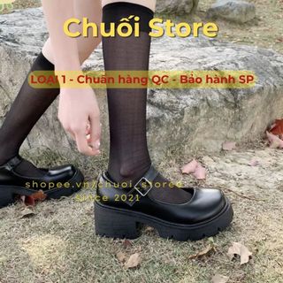 Giày lolita nữ da PU tổng hợp dệt vải đế cao su dễ thương nhẹ nhàng dịu dàng nữ tính