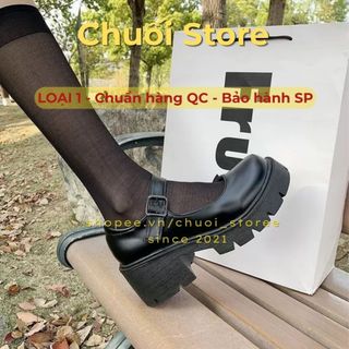 Giày lolita nữ da PU tổng hợp dệt vải đế cao su dễ thương nhẹ nhàng dịu dàng nữ tính