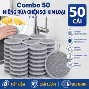 Combo 50 Miếng Bọt Biển Rửa Chén Bát 3 Lớp – Giẻ Rửa Bát Đĩa Đũa, Cọ Xoong Nồi Đa Năng Tạo Bọt Nhà Bếp.