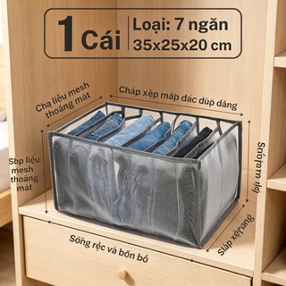 Túi lưới chia ngăn đựng quần áo Novahome, đựng đồ lót, khay chia quần áo gấp gọn tiện lợi