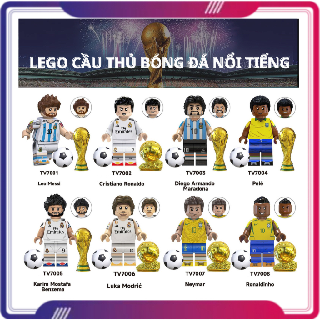 LEGO Ronaldo sưu tầm, minifigure CR7