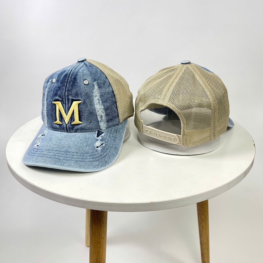Nón tai bèo | Mũ Bucket Vành cụp rách tua rua chất vải Jean Cao cấp form Unisex Nam Nữ