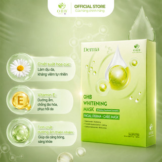 Mặt Nạ OHB Dưỡng Ẩm, Dưỡng Sáng, Phục Hồi Da Xỉn Màu, Ngăn Ngừa Lão Hóa Whitening Mask Hộp 10 Miếng