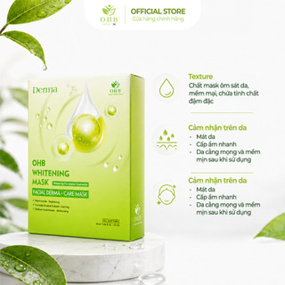 Mặt Nạ OHB Dưỡng Ẩm, Dưỡng Sáng, Phục Hồi Da Xỉn Màu, Ngăn Ngừa Lão Hóa Whitening Mask Hộp 10 Miếng