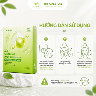 Mặt Nạ OHB Dưỡng Ẩm, Dưỡng Sáng, Phục Hồi Da Xỉn Màu, Ngăn Ngừa Lão Hóa Whitening Mask Hộp 10 Miếng