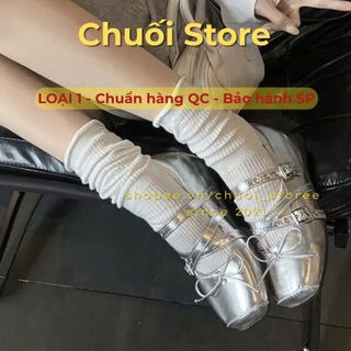 Giày bệt nữ da PU tổng hợp dệt vải đế cao su ôm chân vừa vặn mang êm dễ phối đồ