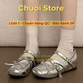 Giày bệt nữ da PU tổng hợp dệt vải đế cao su thời trang năng động cá tính chất cao cấp