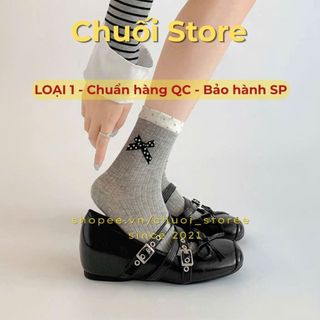 Giày bệt nữ da PU tổng hợp dệt vải đế cao su thời trang năng động cá tính chất cao cấp