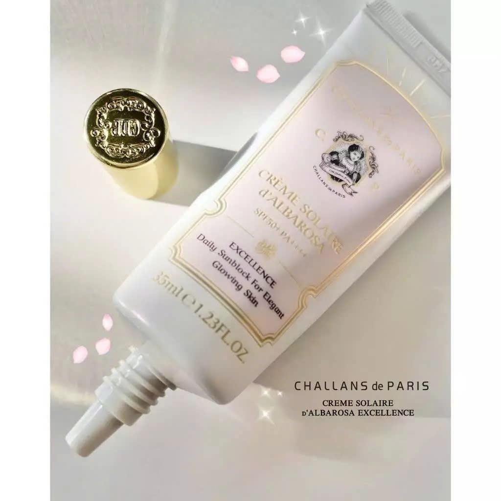 Q04_Kem chống nắng dưỡng ẩm nâng tông SKANSKIN Crème Solaire D'albarosa SPF50+PA++++ 35ml