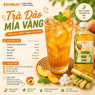 Combo 2 Chai Đường Mía Xanh Hisun 1 Lít Độ Ngọt 6.0 – Đường Nước Pha Trà Trái Cây, Trà Sữa Cho Quán