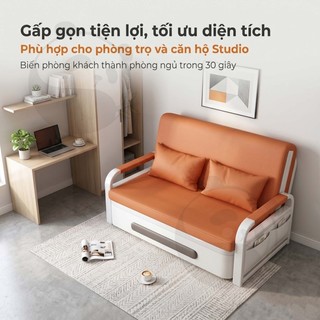 Sofa Giường Đa Năng Gấp Gọn 2 Trong 1 Đệm Êm Có Tay Vịn Tiết Kiệm Diện Tích Cho Phòng Nhỏ Đẹp
