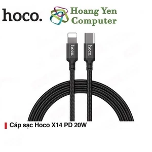 Cáp Sạc Nhanh 20W Type C to Lighting Hoco X14 (Dây Dù Chống Đứt, Độ Dài 1M/2M) -
