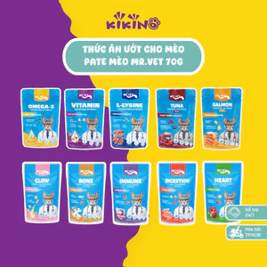 Pate Cho Mèo Mr.Vet Gói 70g - Bổ Sung Các Dưỡng Chất Hỗ Trợ Tiêu Hóa, Tăng Đề Kháng