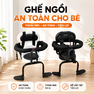 🌟 GHẾ NGỒI XE SỐ 105 CHO BÉ – THIẾT KẾ GỌN GÀNG, TIỆN LỢI 🌟Có Vòng Bảo Vệ, An Toàn Cho Trẻ Em