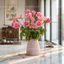 Bình Hoa Chuông Gốm Sứ Bát Tràng Cao 15cm Men Mộc Lọ Cắm Hoa Mini Để Bàn Decor GomDecorTSC