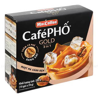 Cà phê  hòa tan MacCoffee Café Phố Gold 3in1 (Hộp 10 gói x 29g