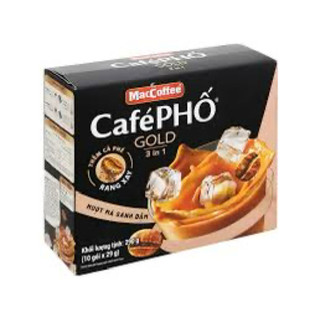 Cà phê  hòa tan MacCoffee Café Phố Gold 3in1 (Hộp 10 gói x 29g
