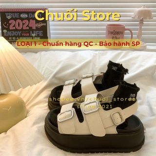 Dép quai hậu nữ da PU tổng hợp dệt vải đế cao su đáng yêu nữ tính dịu dàng êm chân