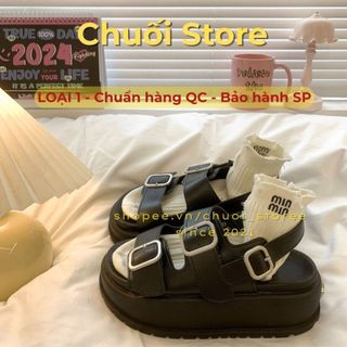 Dép quai hậu nữ da PU tổng hợp dệt vải đế cao su đáng yêu nữ tính dịu dàng êm chân