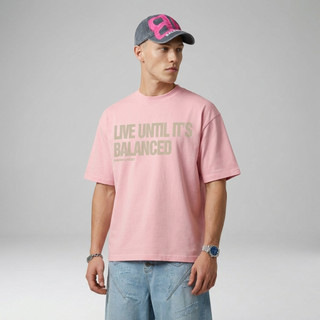 Áo thun boxy BALANCED áo phông form rộng nam nữ thời trang streetwear chất cotton D07