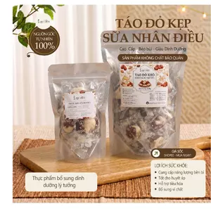 Táo Đỏ Kẹp Sữa Nhân Hạt Điều Thơm Ngon Hàng Việt Nam An Toàn - Healthy Ít Ngọt