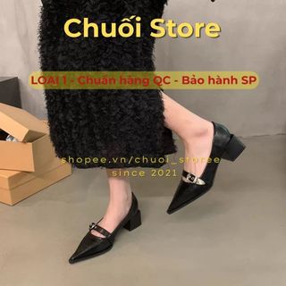 Giày lolita nữ da PU tổng hợp dệt vải đế cao su dễ thương tinh tế nhẹ nhàng nữ tính
