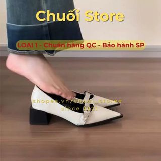 Giày lolita nữ da PU tổng hợp dệt vải đế cao su dễ thương tinh tế nhẹ nhàng nữ tính