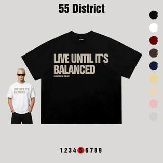 Áo thun boxy BALANCED áo phông form rộng nam nữ thời trang streetwear chất cotton D07
